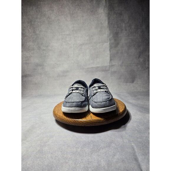 Skechers Women Size 8 On The Go Flex Moccasins Blue & White Casual Comfort Shoes - Picture 1 of 8